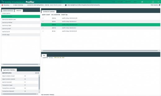 Entity Framework Profiler - Hibernating Rhinos